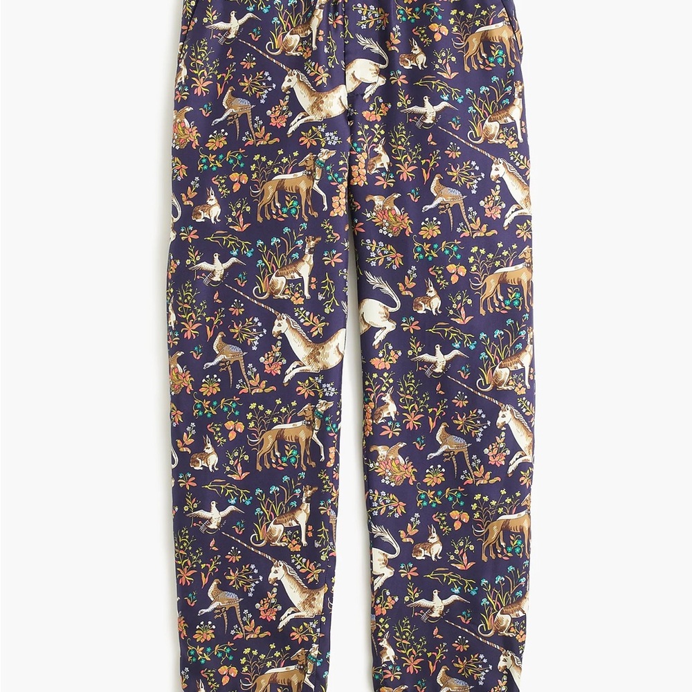 J Crew Drake’s London Silk Unicorn Pants - Picture 2 of 4
